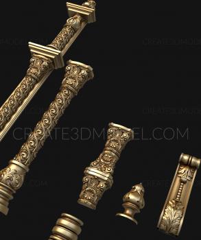 نموذج ثلاثي الأبعاد لآلة CNC الركائز 